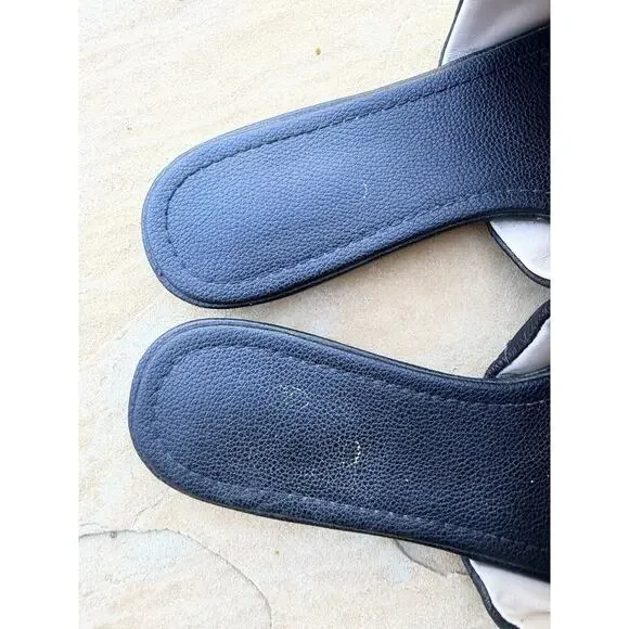 Valentino Garavani Roman Stud Matelasse Slide Sandals Black 40 - Picture 4 of 8